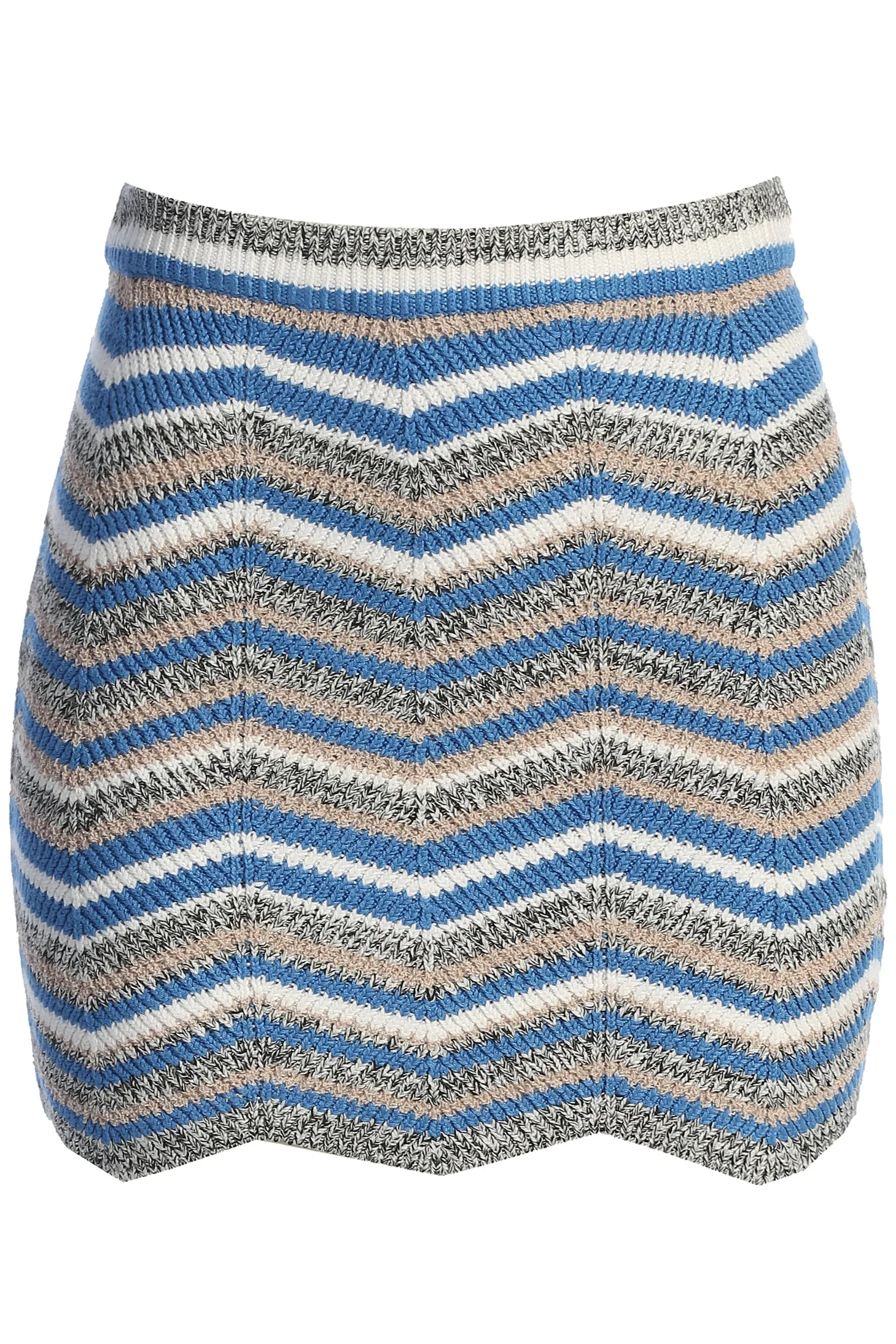 Blue Multi Pure Bliss Striped Mini Skirt sold by JLUXLABEL product image thumbnail 2