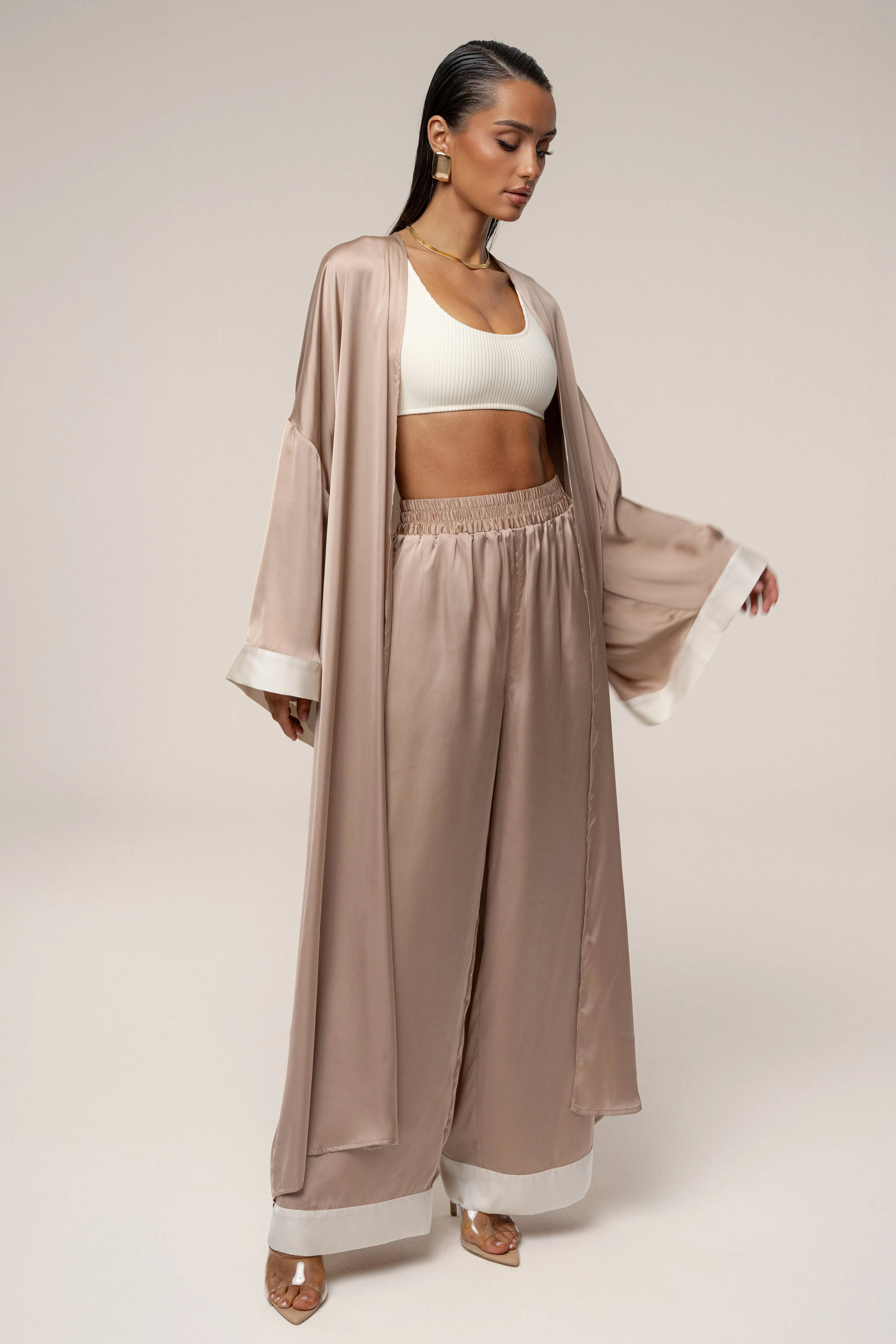 Mocha Jet Set Wide Leg Pants sold by JLUXLABEL product image thumbnail 4