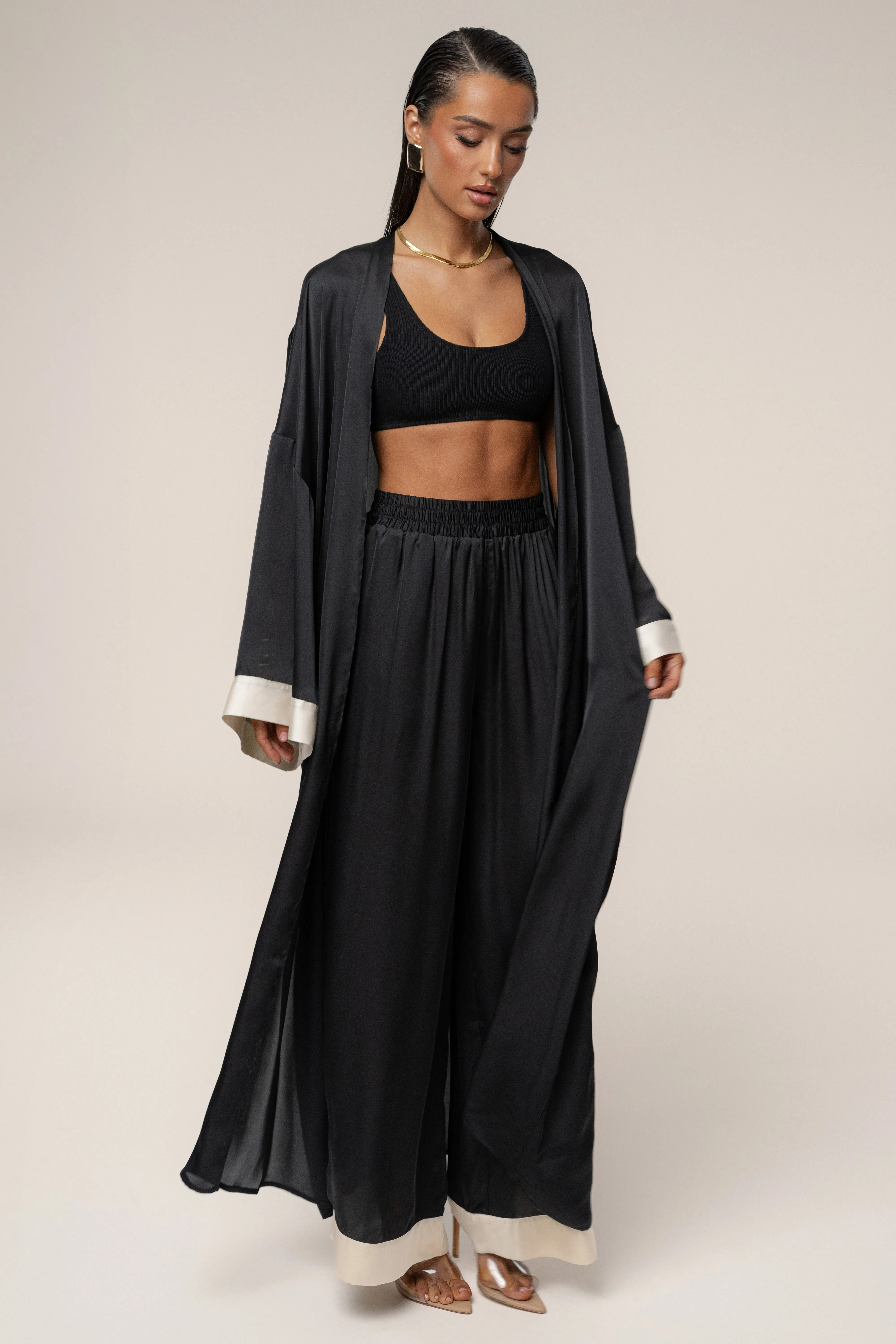 Black Jet Set Wide Leg Pants sold by JLUXLABEL product image thumbnail 3