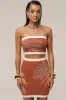 Rust/Ivory Lush Shores Print Skirt Set sold by JLUXLABEL