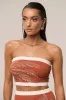 Rust/Ivory Lush Shores Print Skirt Set sold by JLUXLABEL