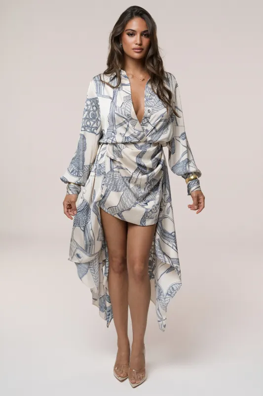 Ivory Print Ameena Print Skirt Set sold by JLUXLABEL