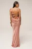 Dark Peach Down The Aisle Satin Gown sold by JLUXLABEL