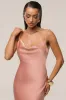 Dark Peach Down The Aisle Satin Gown sold by JLUXLABEL