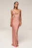 Dark Peach Down The Aisle Satin Gown sold by JLUXLABEL