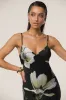 Black Floral Azul Print Maxi Dress sold by JLUXLABEL