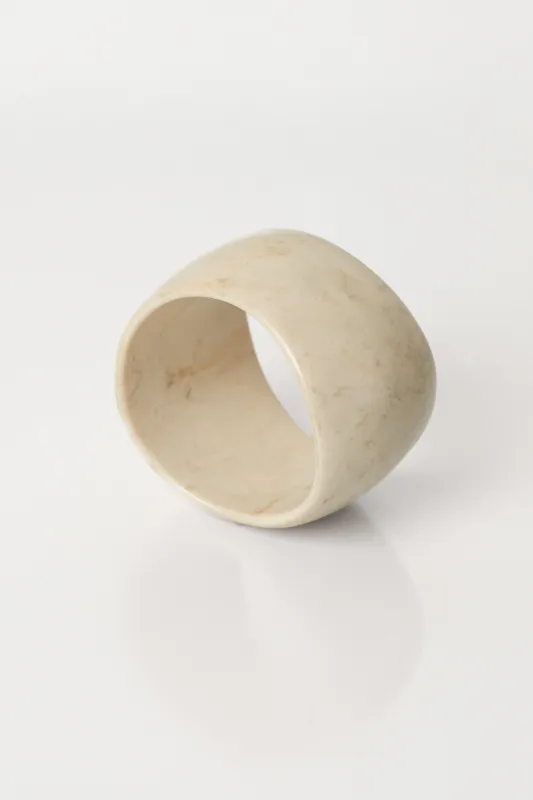 Ivory Wavy Marble Bracelet made by JLUXLABEL