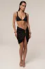Black Dreamscape Lurex Knit Mini Skirt sold by JLUXLABEL