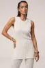 Ivory Kali Sleeveless Knit Top sold by JLUXLABEL