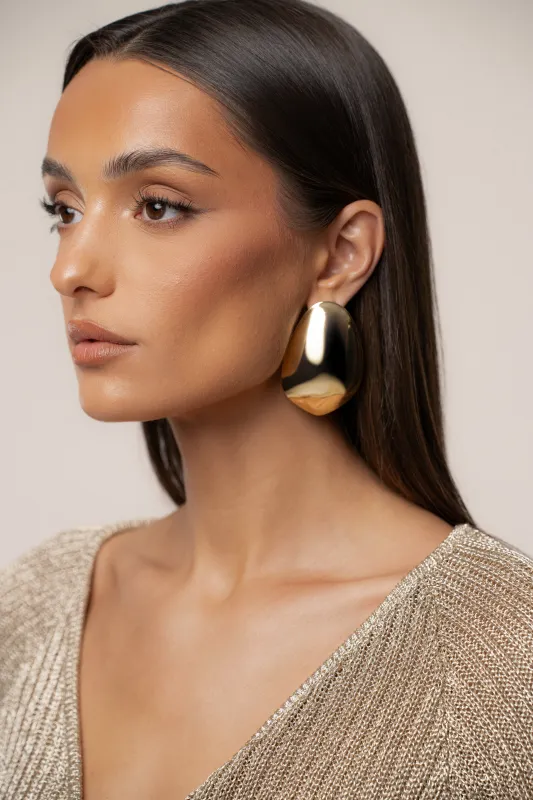 Gold Lola Earrings sold by JLUXLABEL