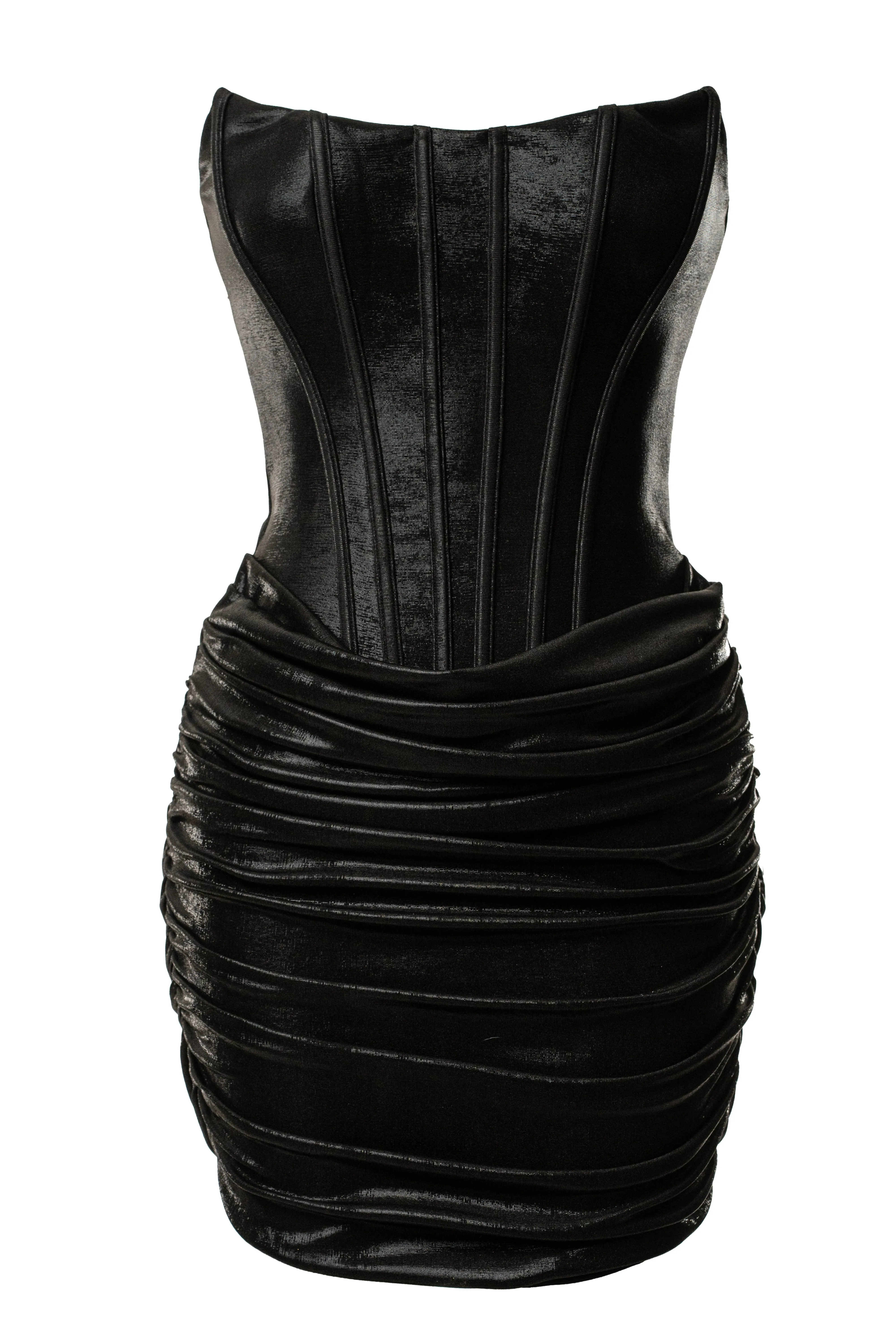 PRE-ORDER Black Corset Mini Dress sold by JLUXLABEL product image thumbnail 3