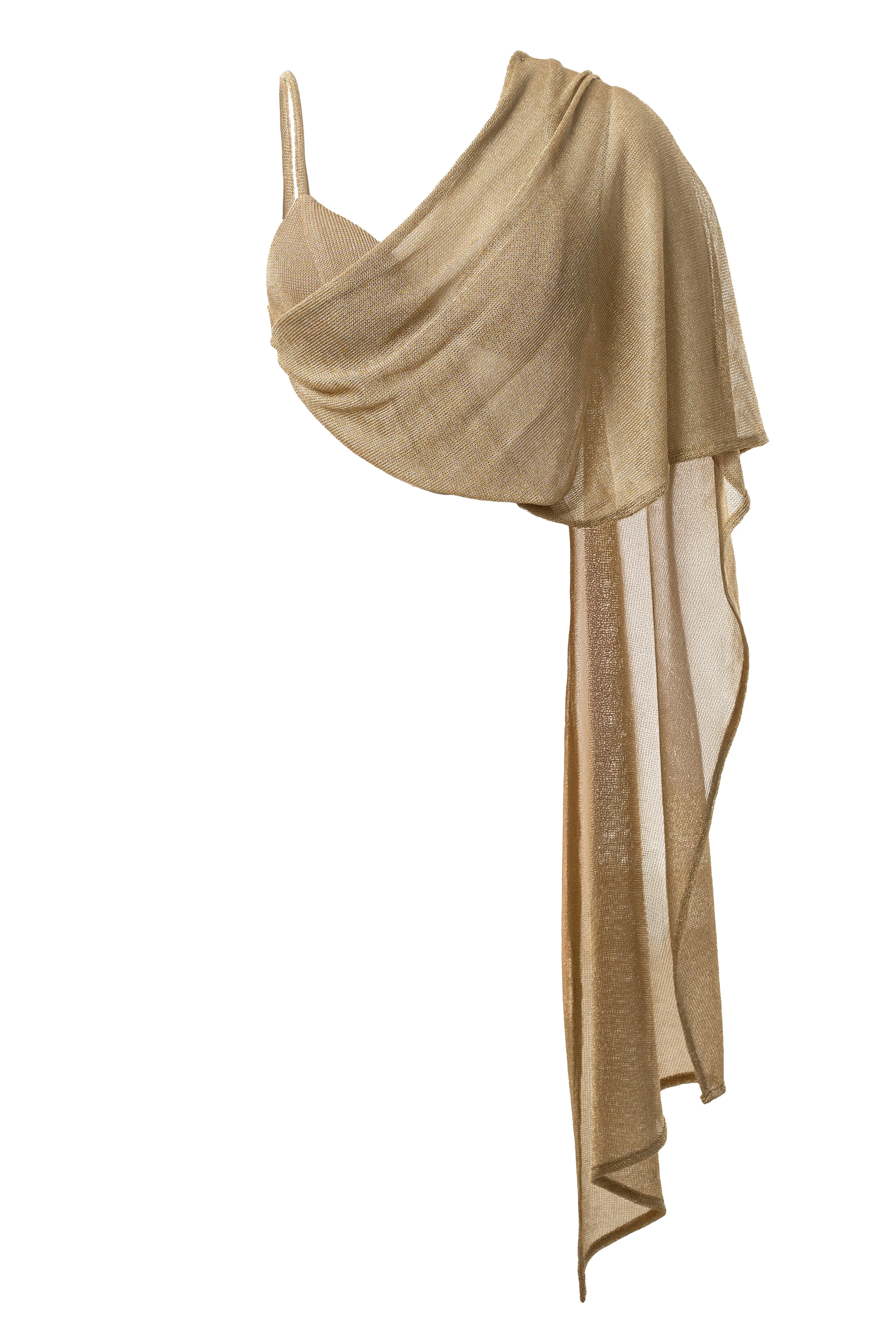 Gold Nocturne Draped Top sold by JLUXLABEL product image thumbnail 4