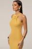 Yellow Alessia Knit Maxi Dress sold by JLUXLABEL