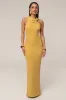Yellow Alessia Knit Maxi Dress sold by JLUXLABEL