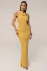 Yellow Alessia Knit Maxi Dress sold by JLUXLABEL