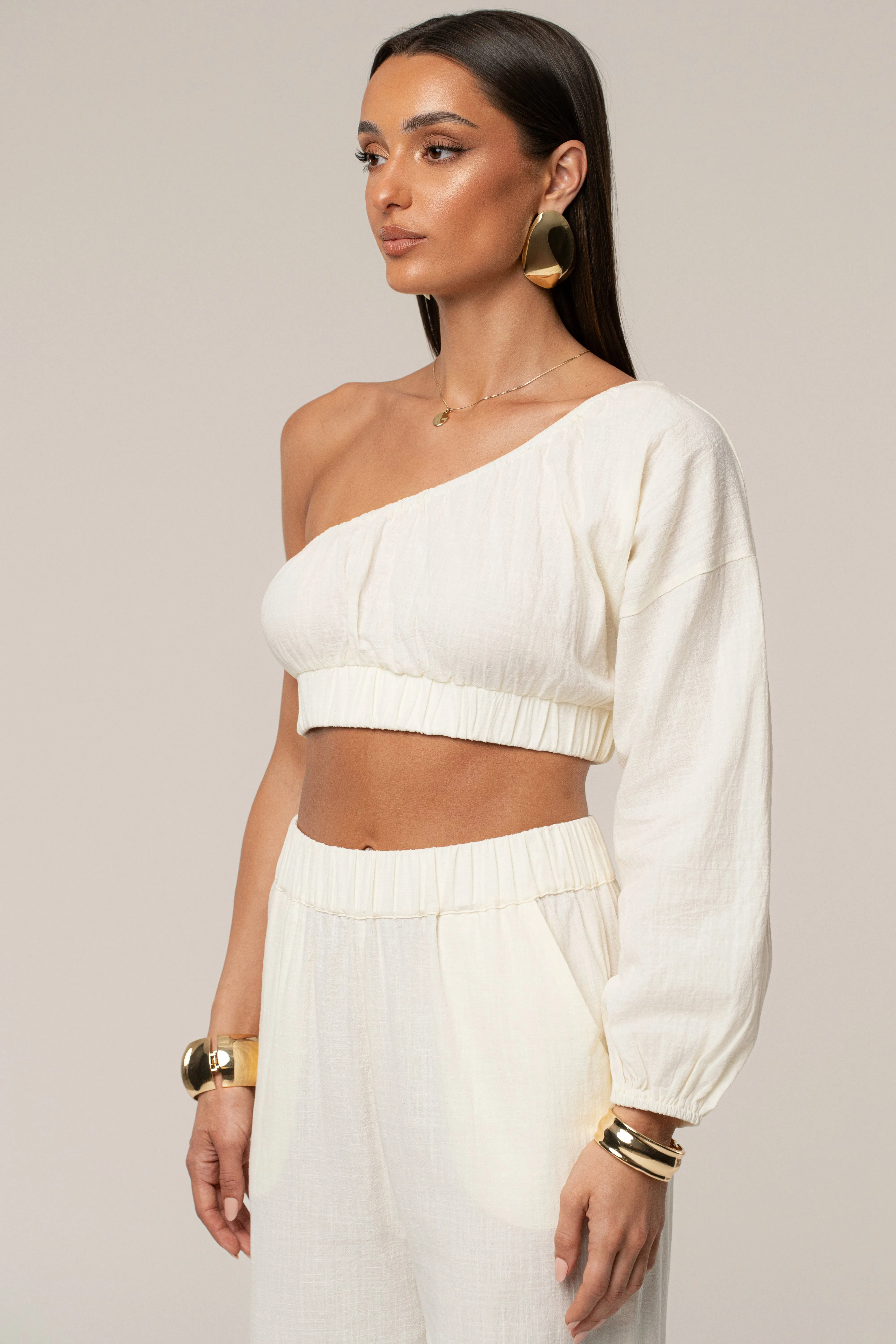 Ivory Coastal Tide Pant Set sold by JLUXLABEL product image thumbnail 4