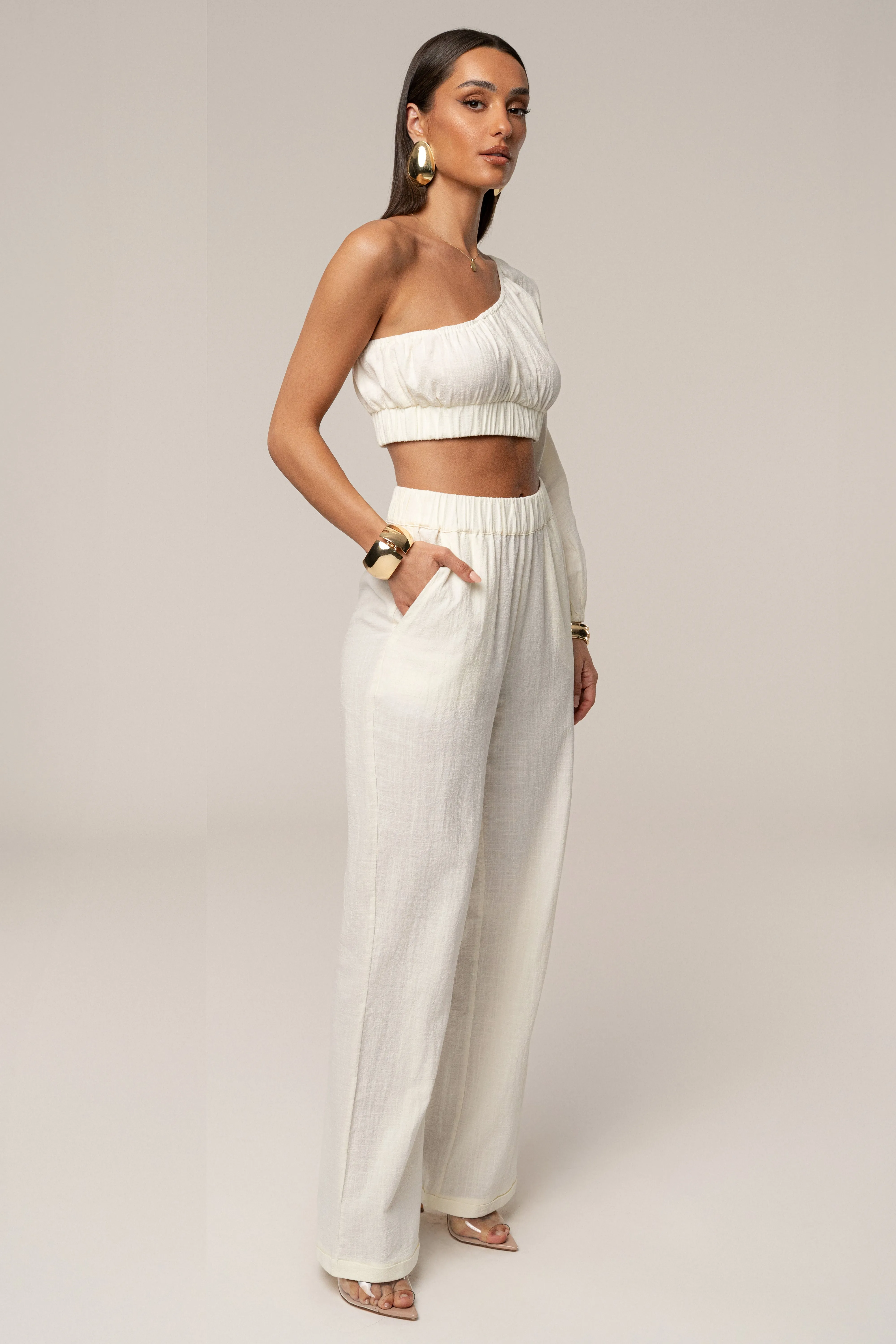 Ivory Coastal Tide Pant Set sold by JLUXLABEL product image thumbnail 3