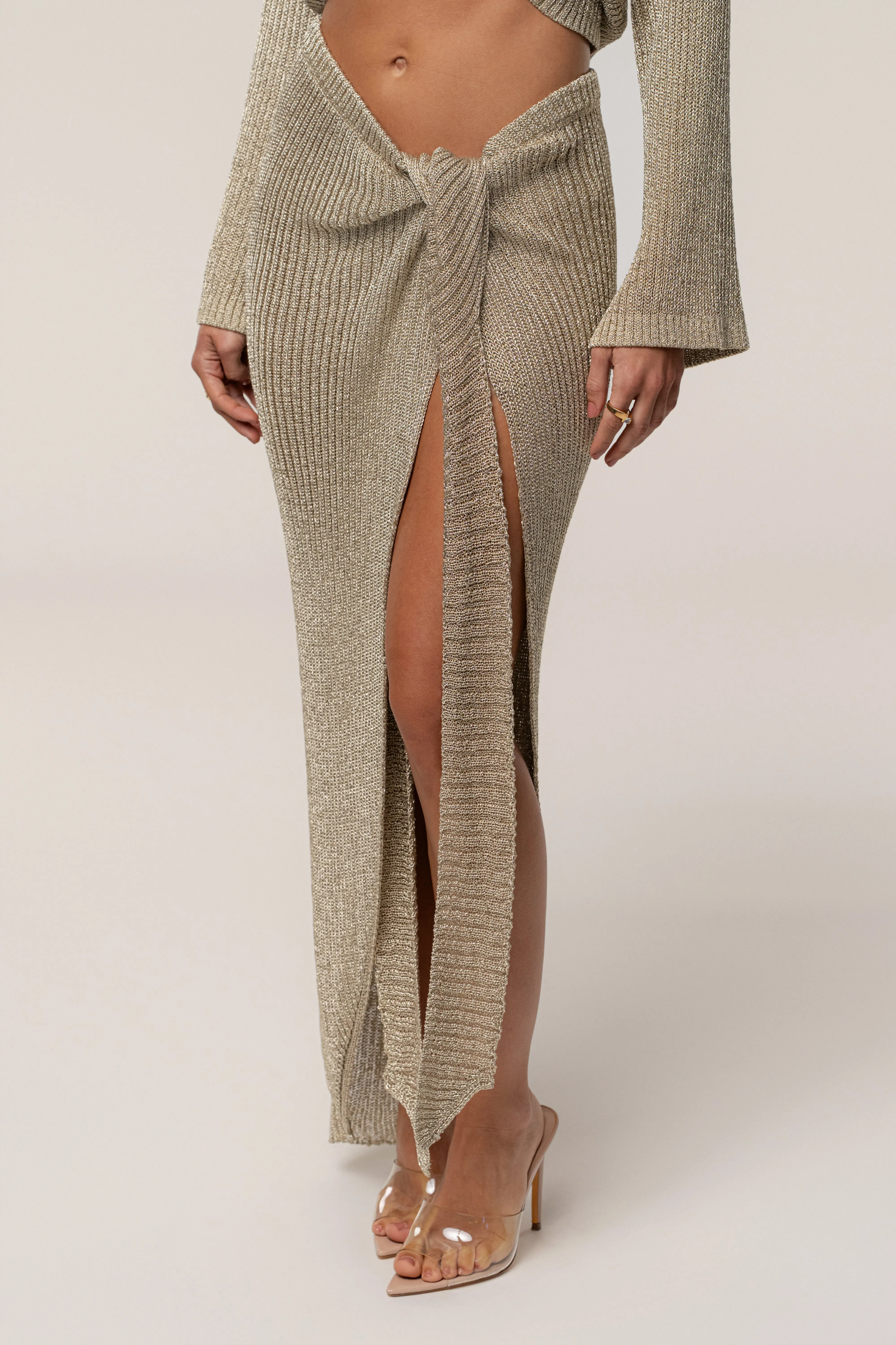 Gold Sunlit Metallic Sarong sold by JLUXLABEL product image thumbnail 3