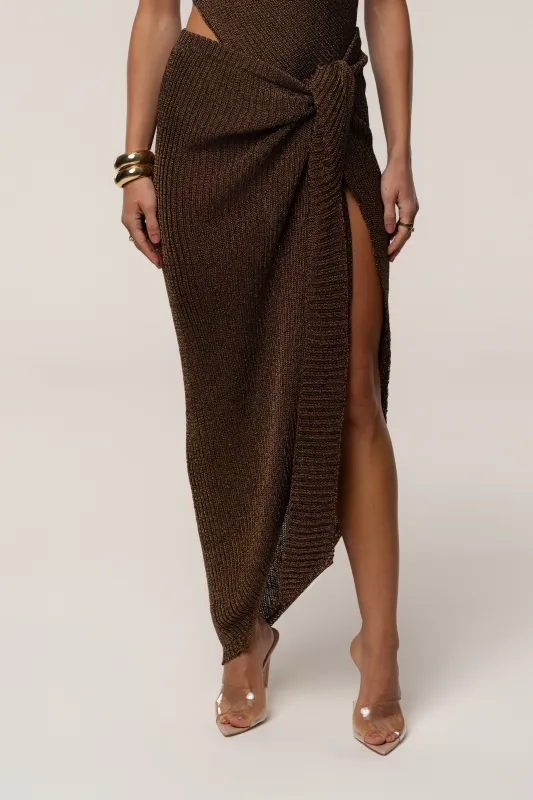Bronze Sunlit Metallic Sarong sold by JLUXLABEL