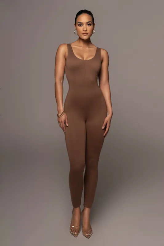 Pecan Alo Double Layer Jumpsuit sold by JLUXLABEL