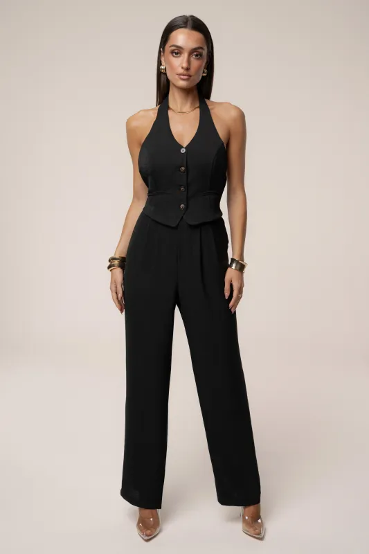 Black Serene Pant Set sold by JLUXLABEL