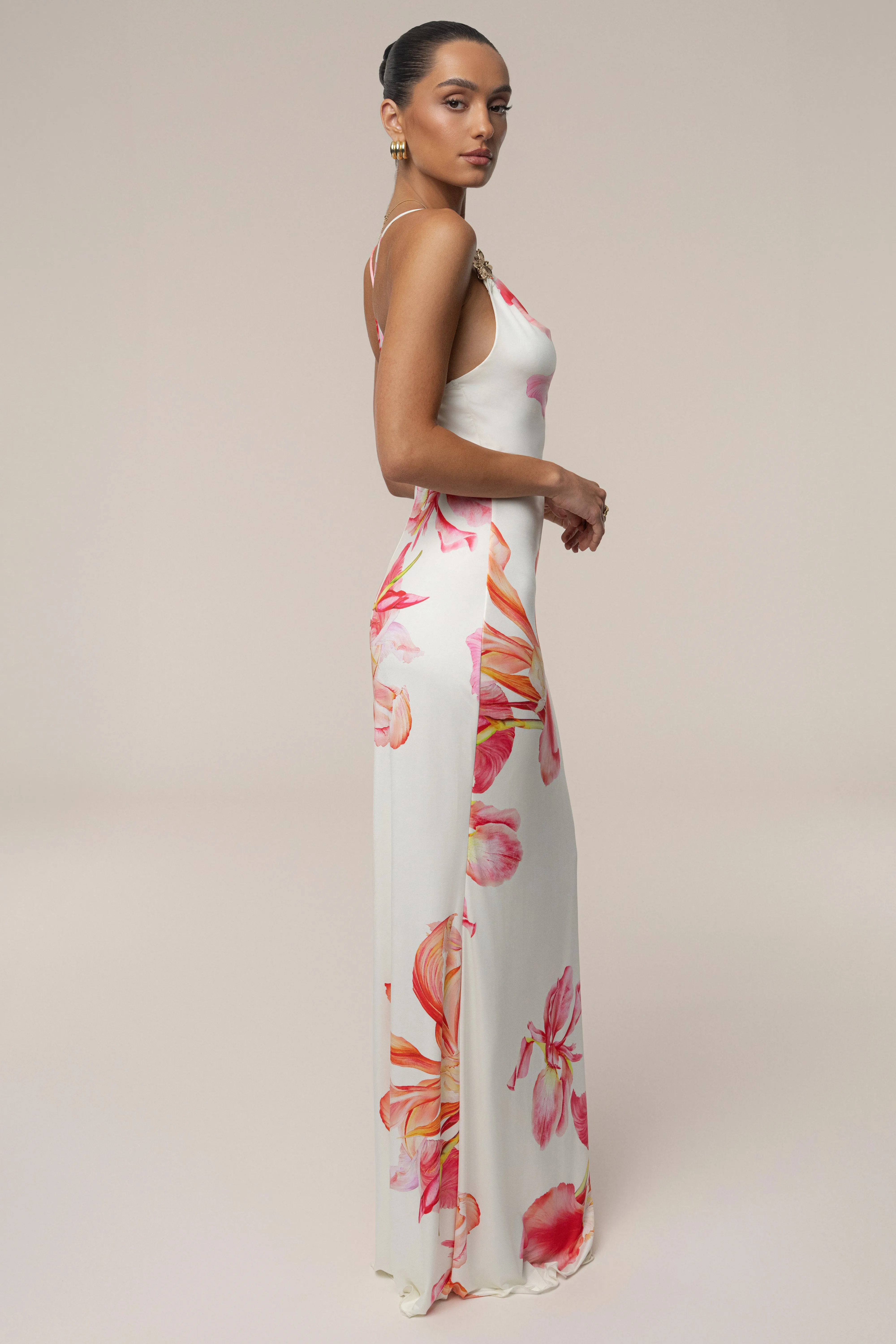 Ivory Floral Sun Dream Maxi Dress sold by JLUXLABEL product image thumbnail 5
