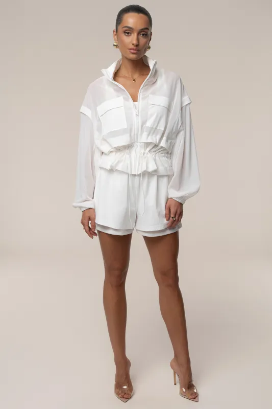 Ivory Free Flow Jacket sold by JLUXLABEL