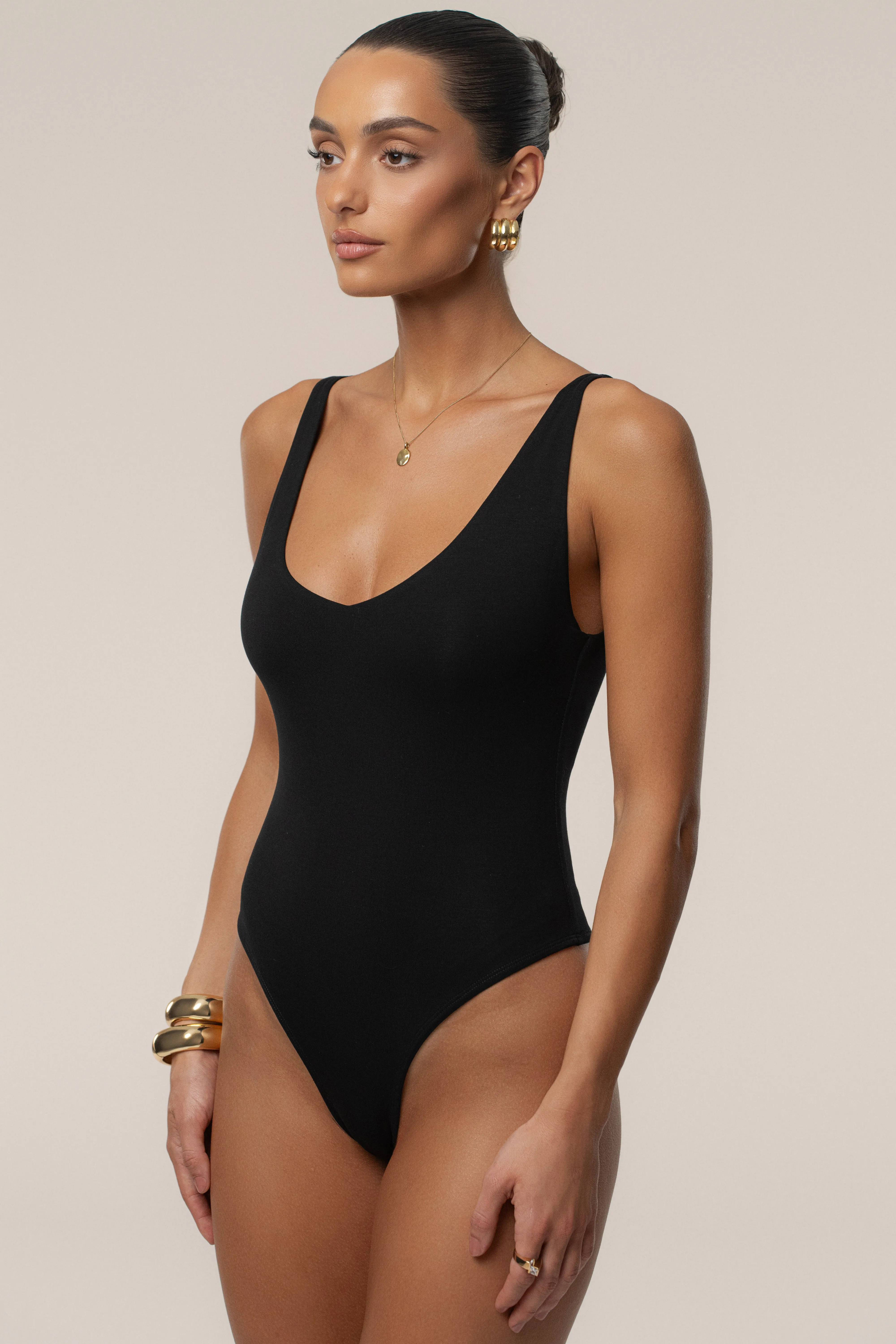 Black Base Layer Bodysuit sold by JLUXLABEL product image thumbnail 5