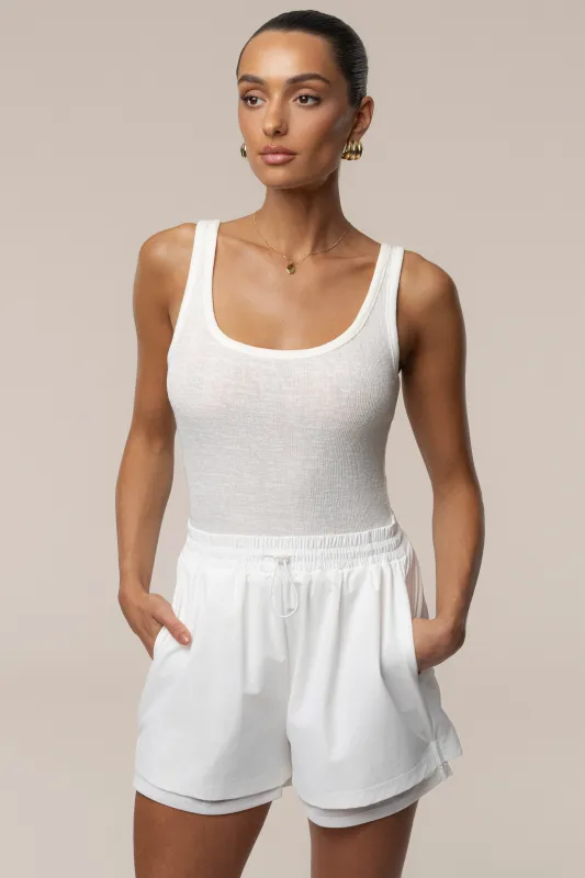 Ivory The Basis Knit Bodysuit sold by JLUXLABEL