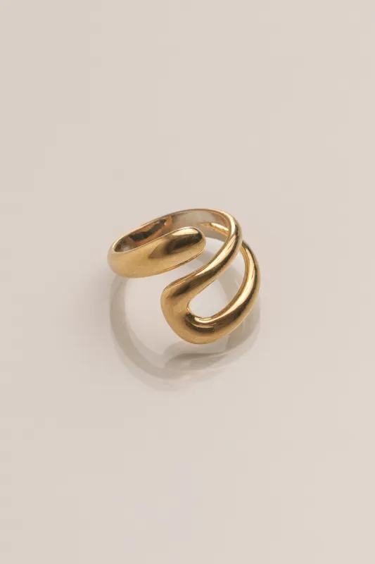 Gold Kelli Ring sold by JLUXLABEL