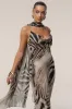 Brown Zebra Print Shadow Safari Scarf sold by JLUXLABEL