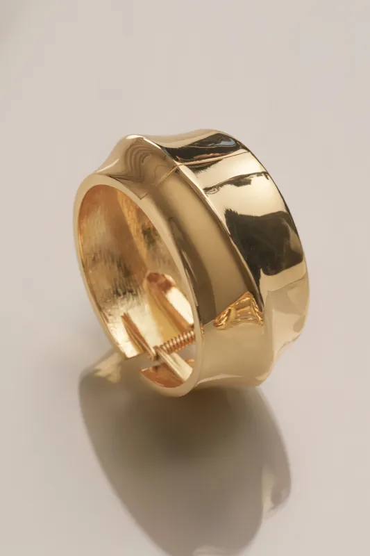 Gold Rylan Hinge Bracelet sold by JLUXLABEL