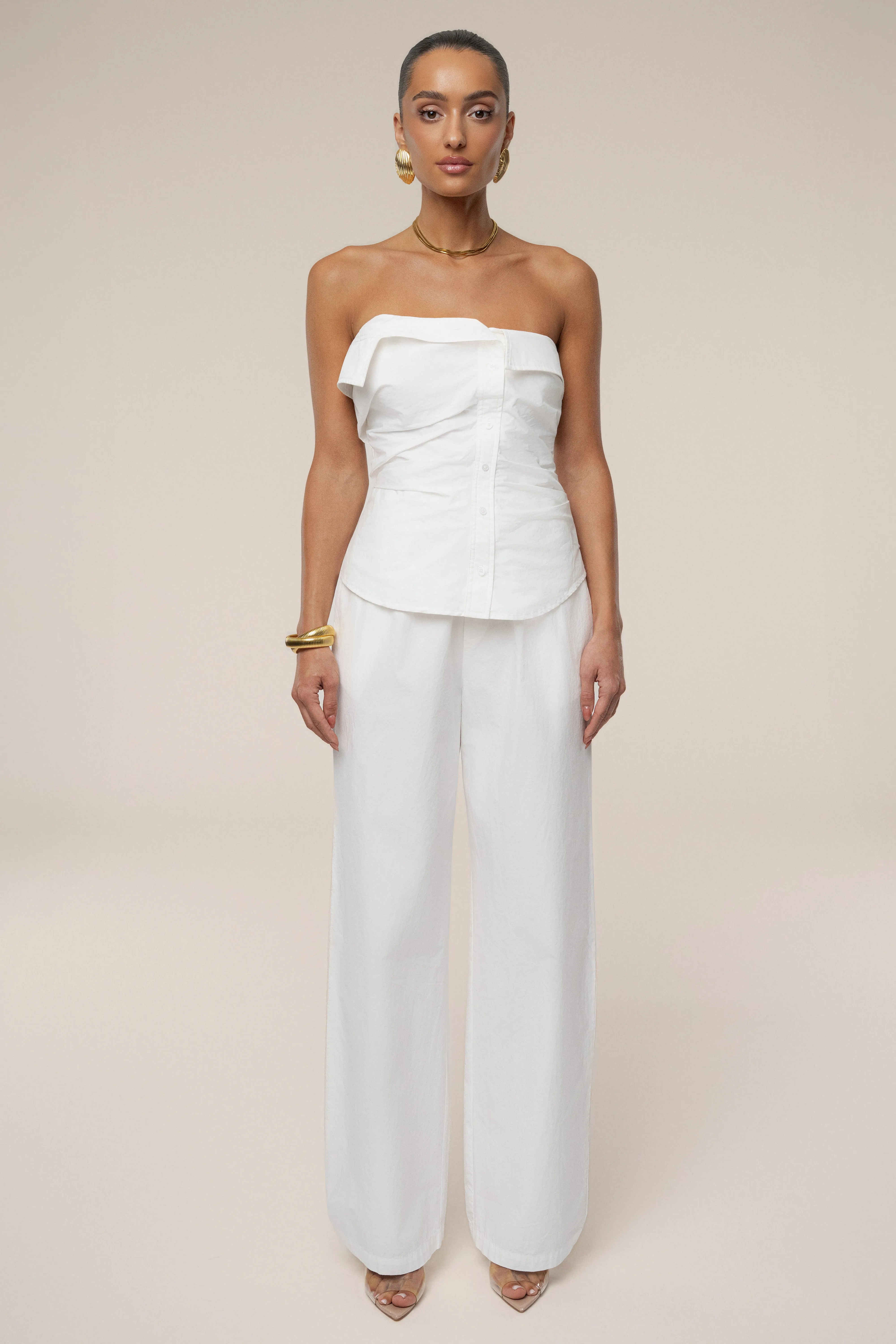 Ivory Riviera Fold Over Top sold by JLUXLABEL product image thumbnail 2