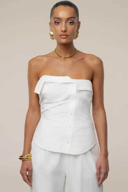 Ivory Riviera Fold Over Top sold by JLUXLABEL