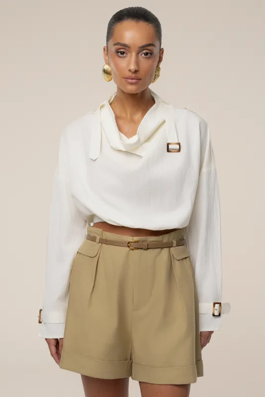 Ivory Wanderlust Crop Top sold by JLUXLABEL