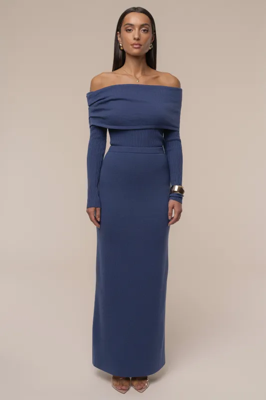 Dusk London Knit Maxi Skirt made by JLUXLABEL