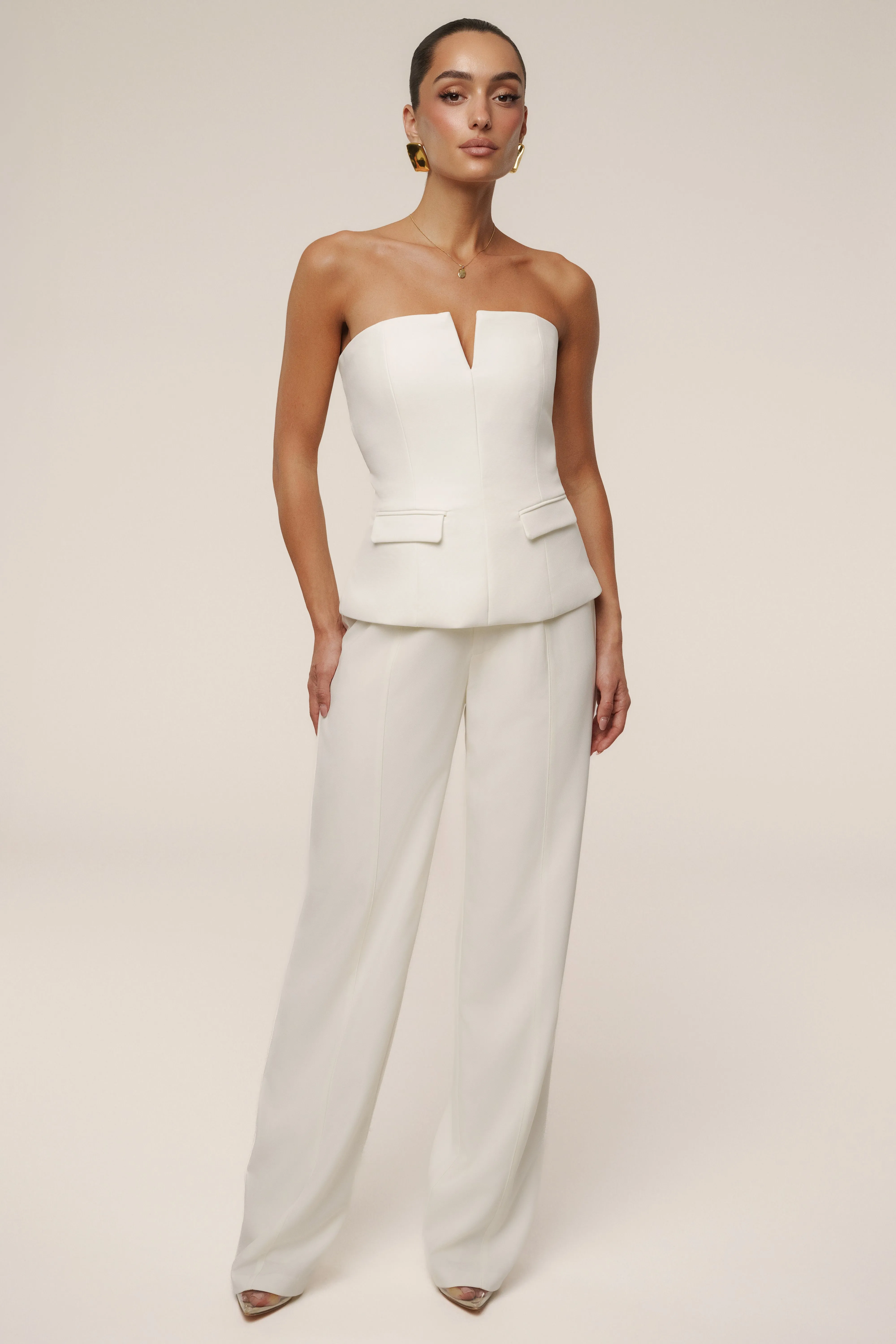 Ivory Vienna Strapless Top sold by JLUXLABEL product image thumbnail 4