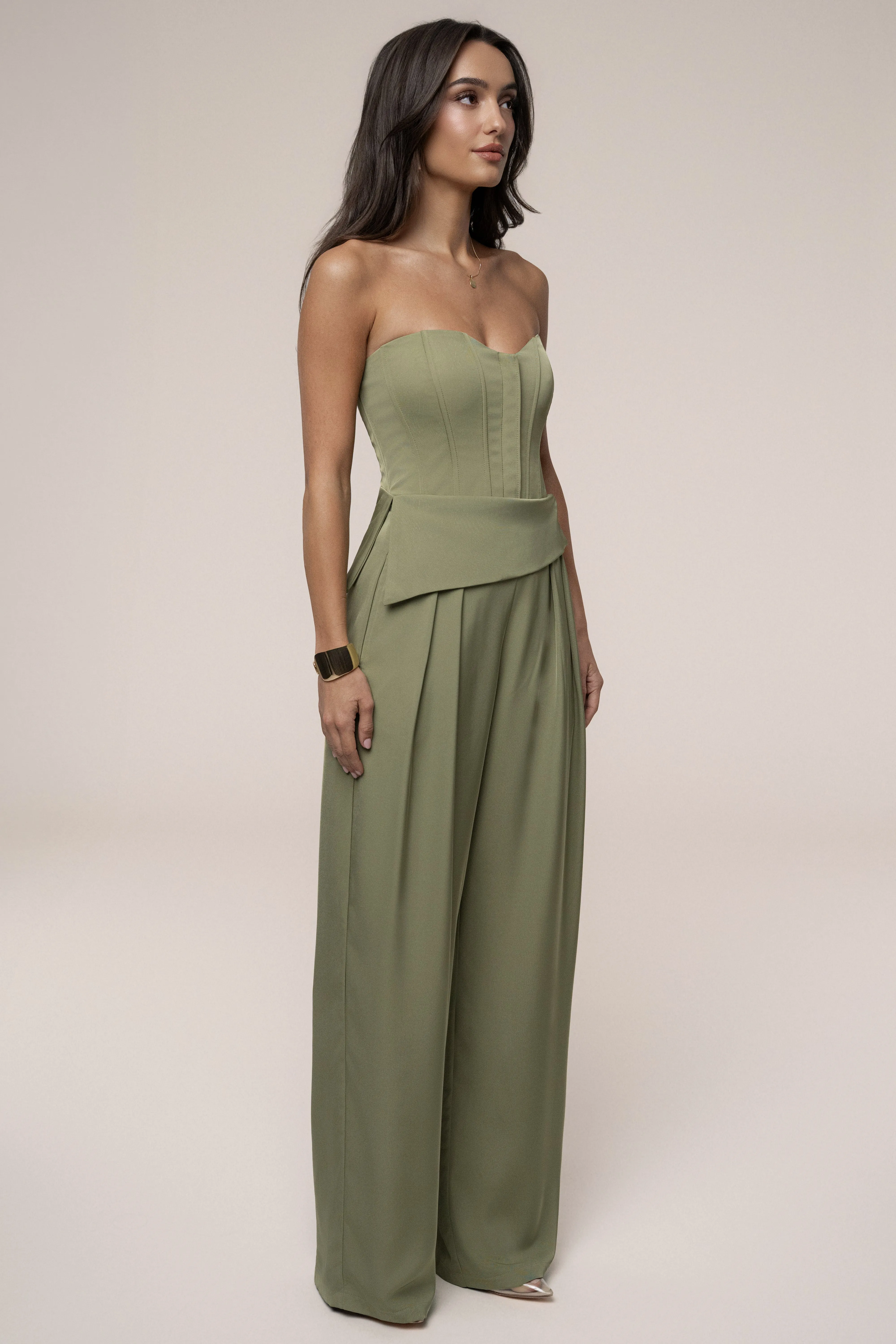 Olive Executive Trousers sold by JLUXLABEL product image thumbnail 4