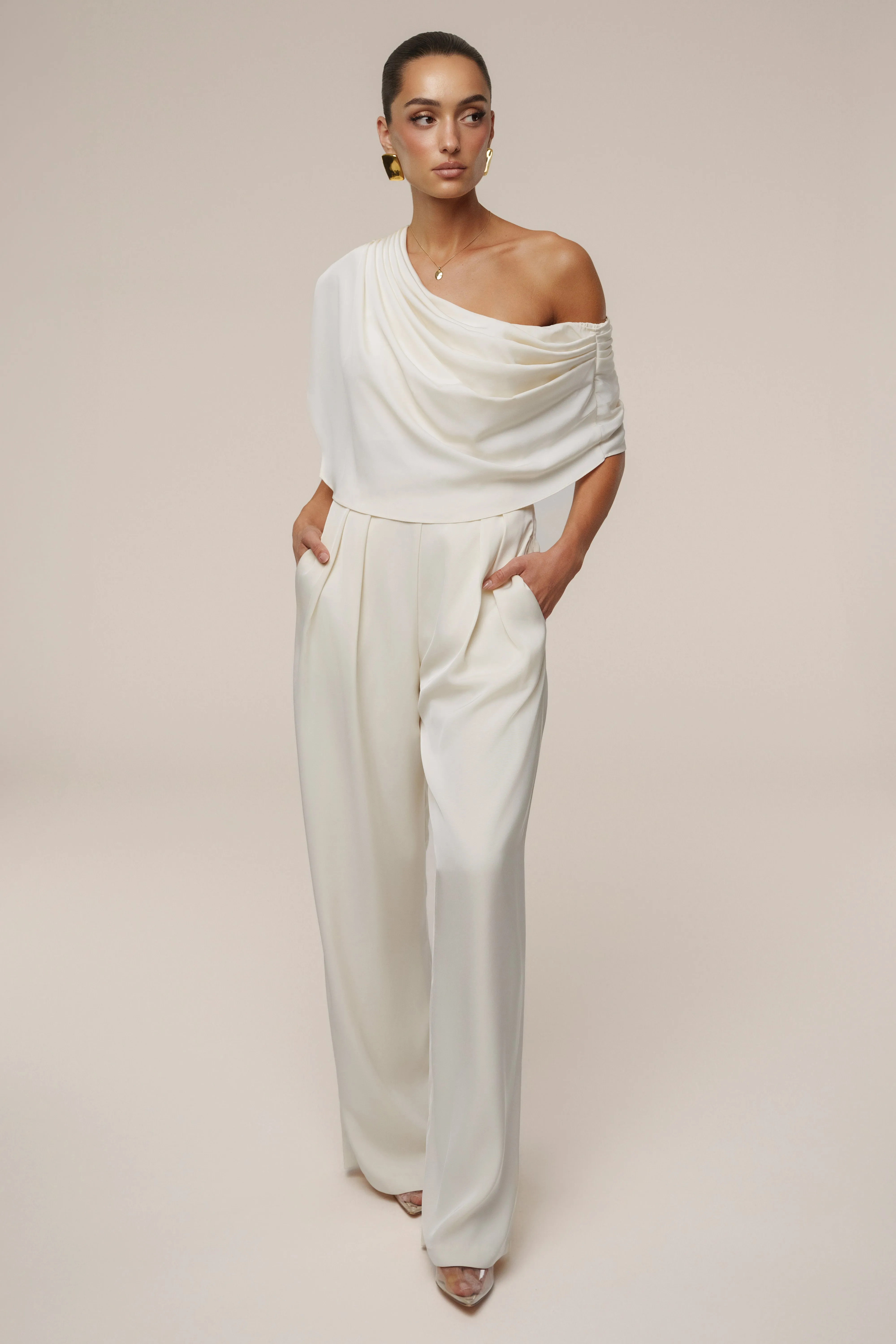 Buttercream Gleam and Glow Satin Top sold by JLUXLABEL product image thumbnail 3