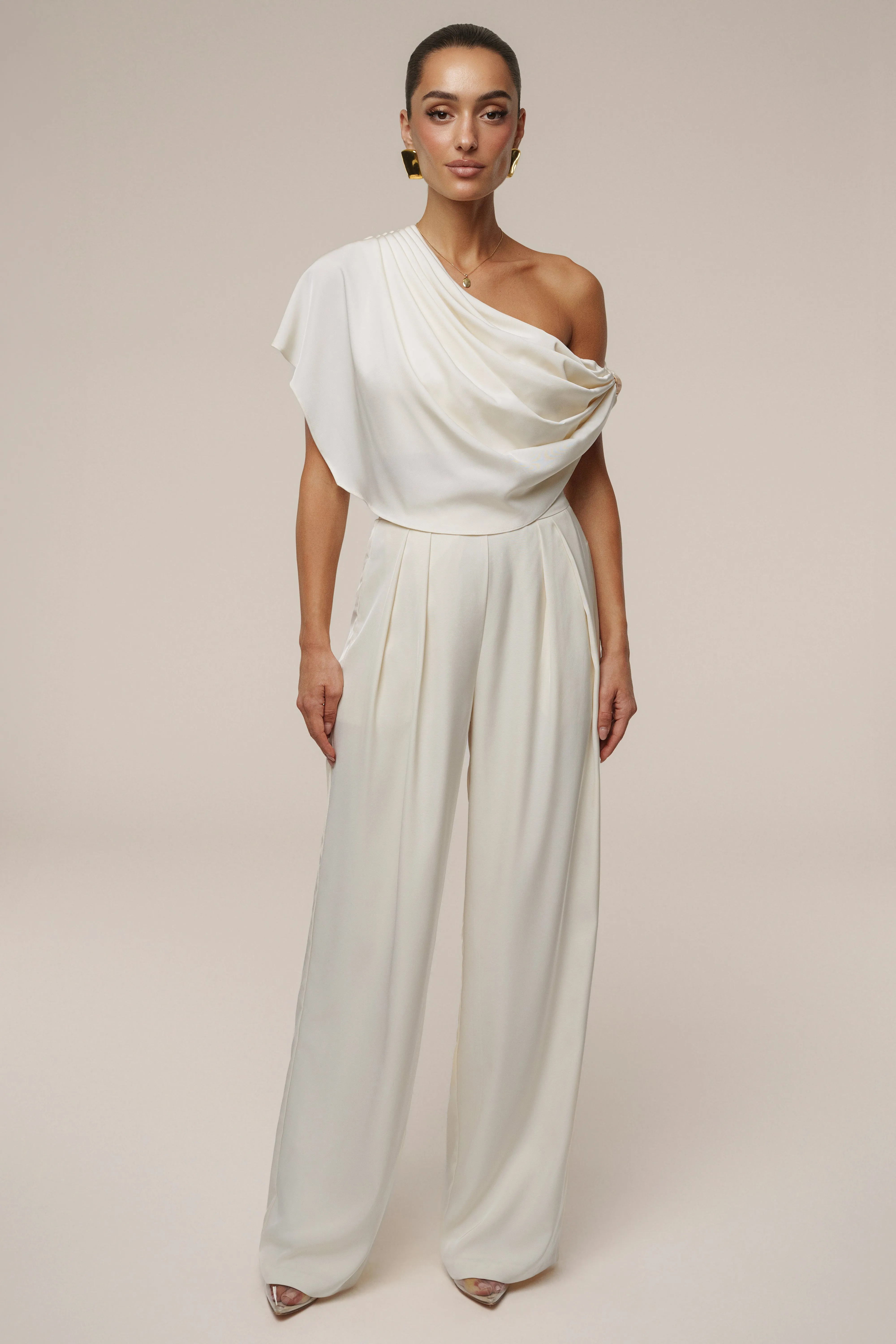 Buttercream Gleam and Glow Satin Top sold by JLUXLABEL product image thumbnail 5