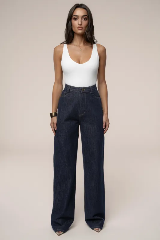 Dark Denim Signature Jean sold by JLUXLABEL