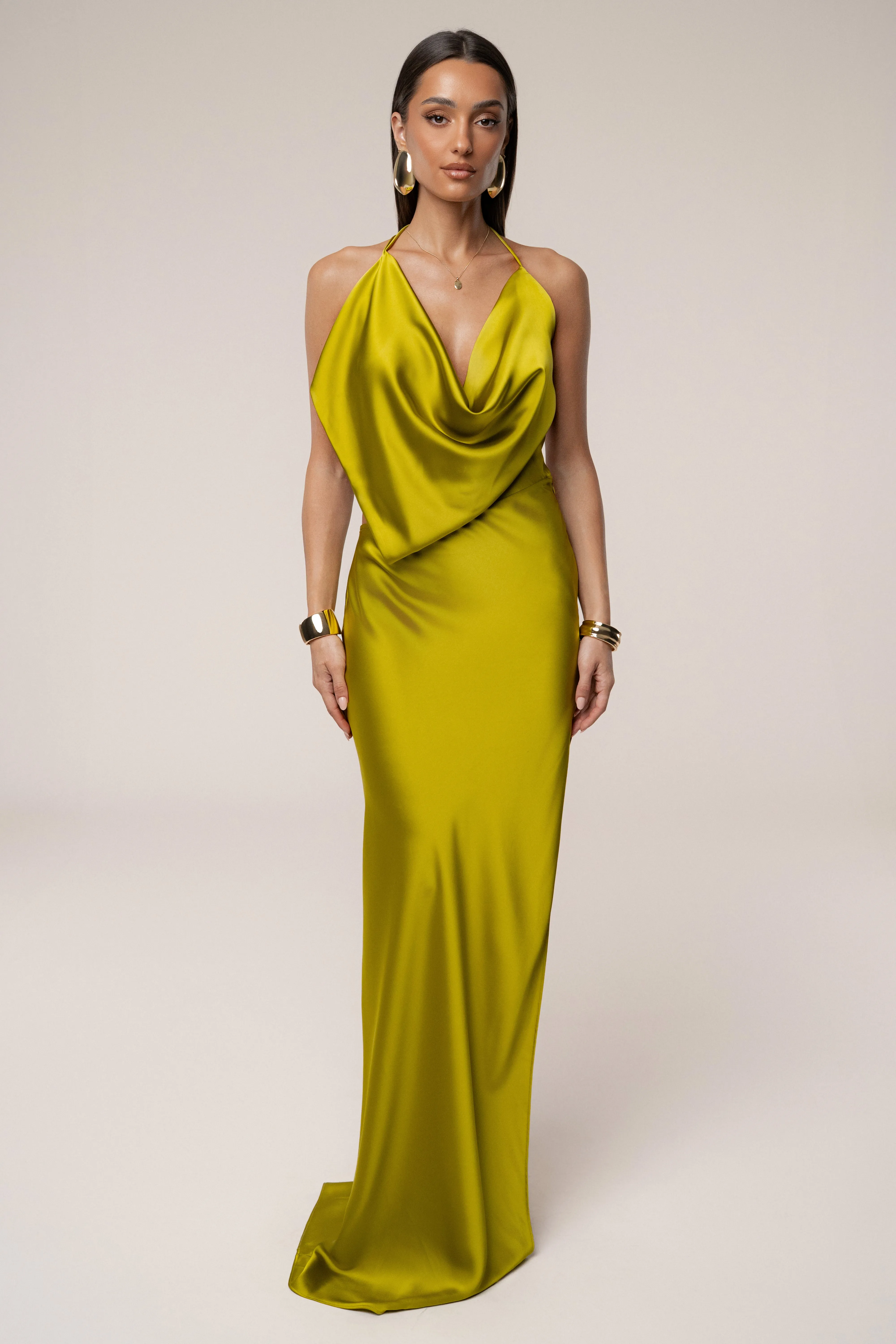 Moss Delmara Cowl Maxi Dress sold by JLUXLABEL