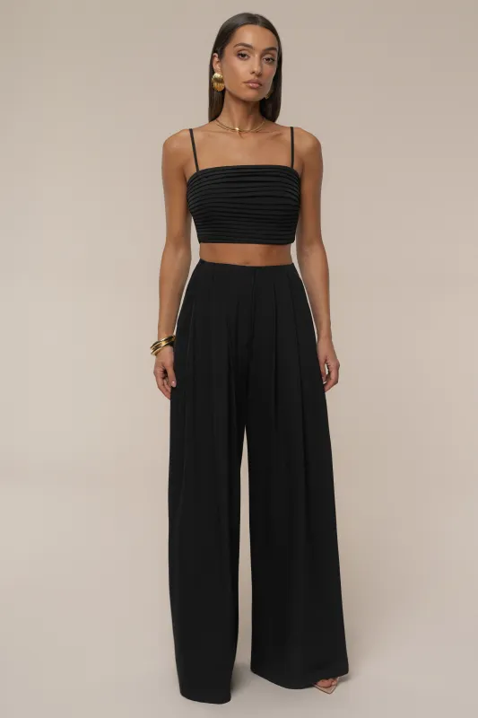Black Serenade Pant Set sold by JLUXLABEL