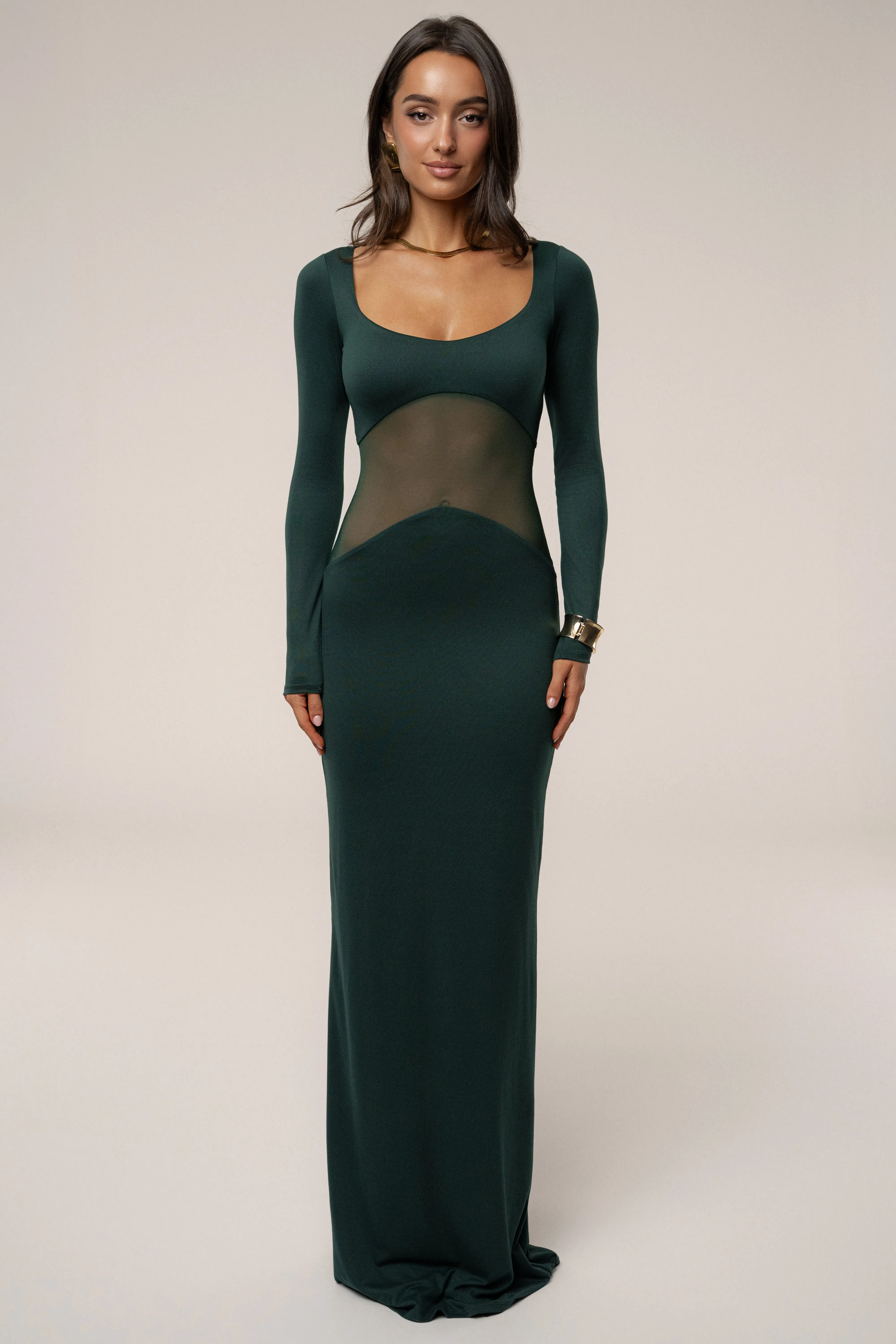 Emerald Glitz Hour Maxi Dress sold by JLUXLABEL product image thumbnail 5