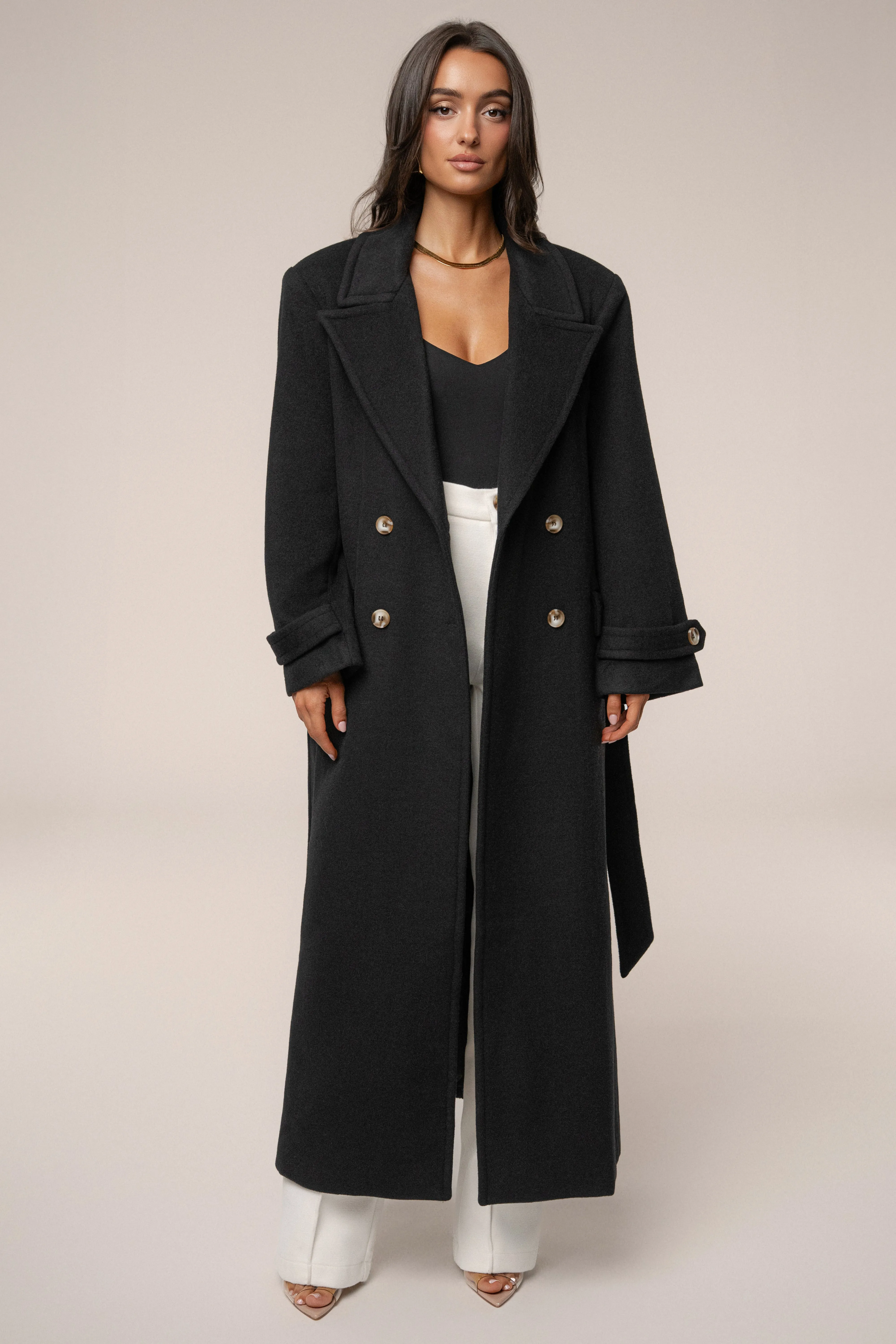 Black Empire Longline Coat sold by JLUXLABEL product image thumbnail 2