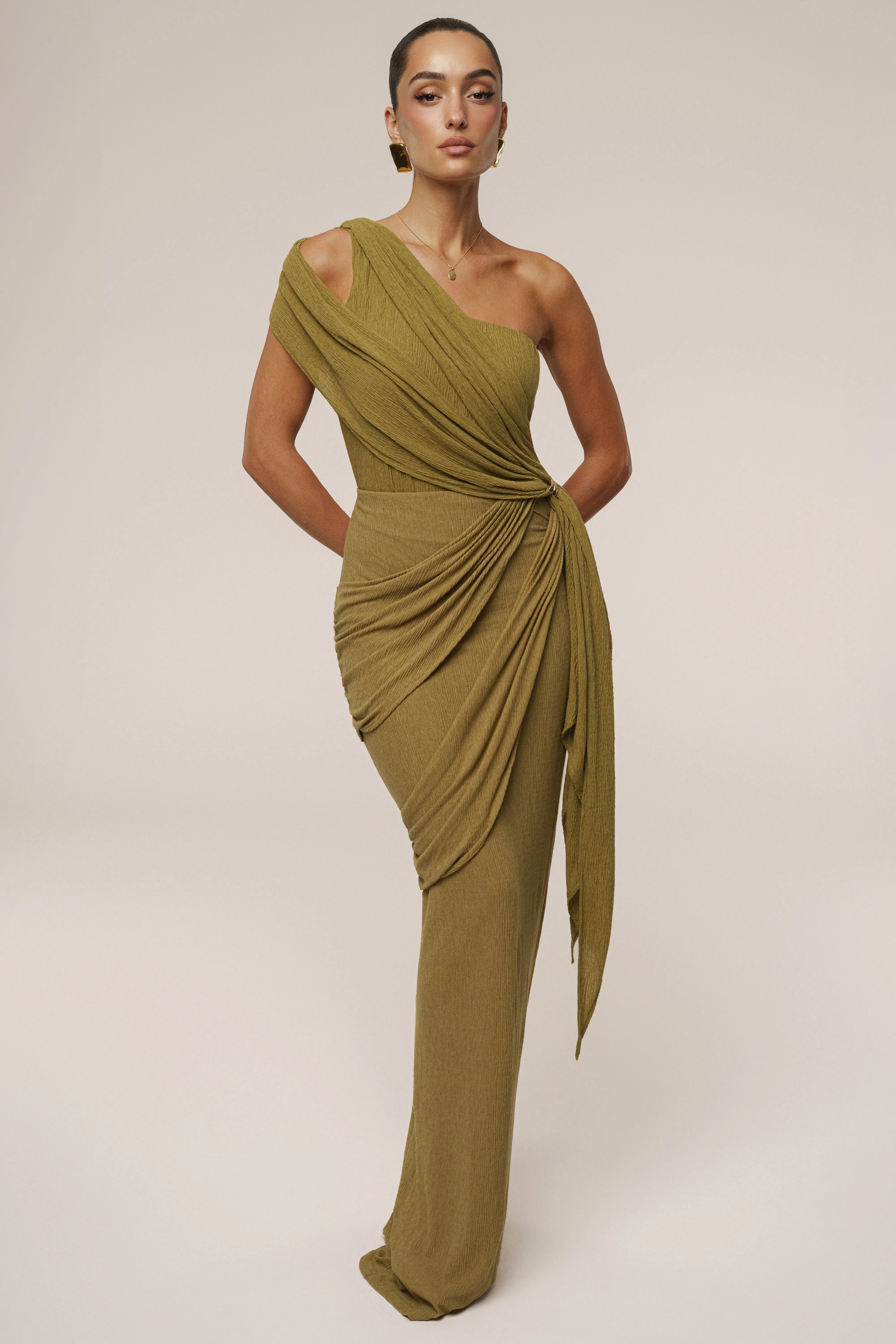 Moss Lovina Drape Bodysuit sold by JLUXLABEL