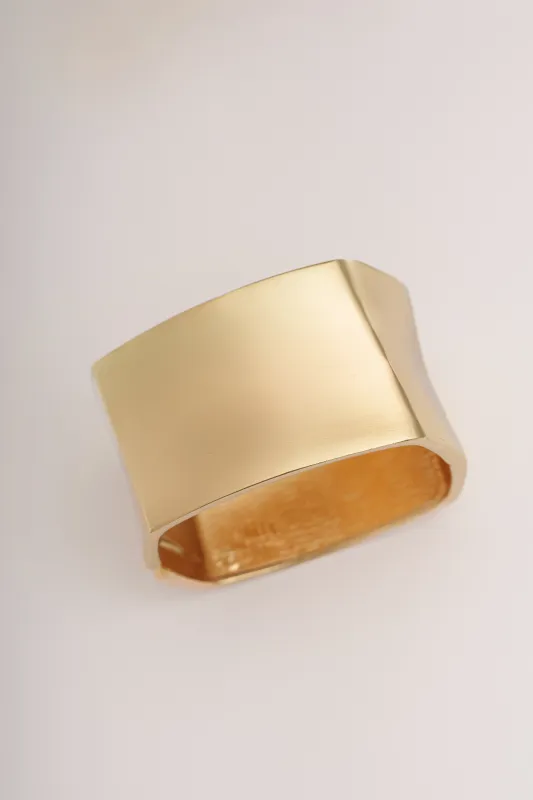Gold Lani Hinge Bracelet sold by JLUXLABEL
