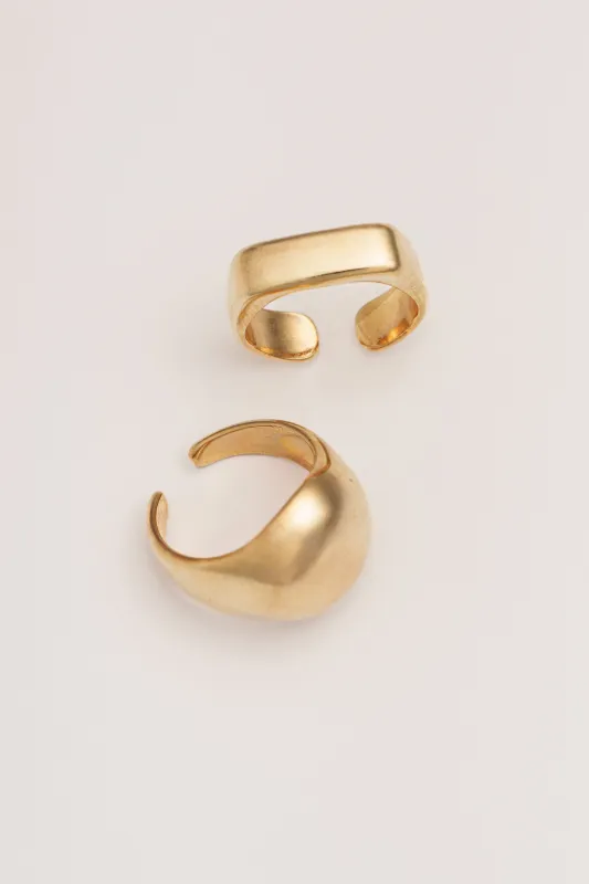 Gold Sera Ring Set sold by JLUXLABEL