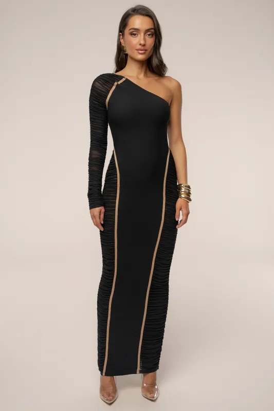 Black Rachel Maxi Dress sold by JLUXLABEL