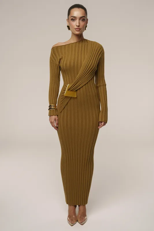 Olive Auttomn Maxi Dress sold by JLUXLABEL